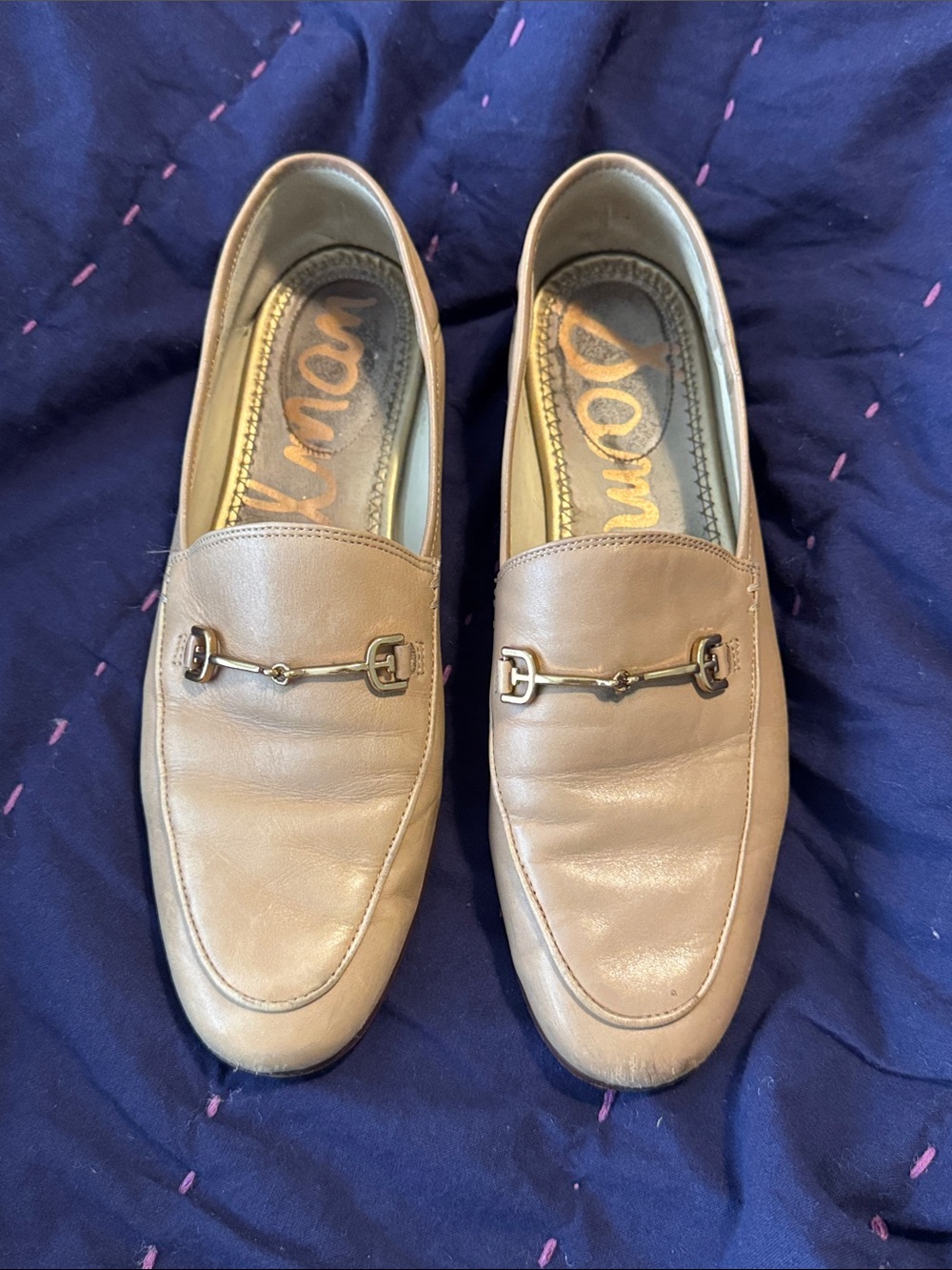 Sam Edelman / womens Taupe Leather Bit Lorraine Loafers 8